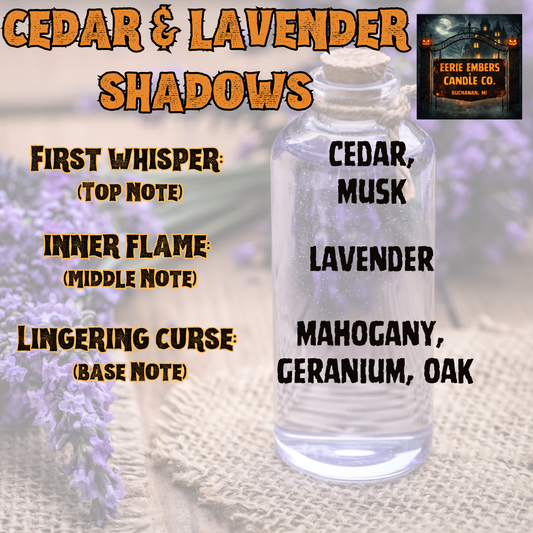 Cedar & Lavender Shadows - 14 oz Candle